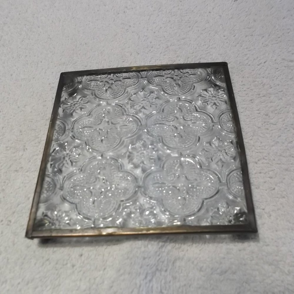 Glass Coffe Holder Vintage Design